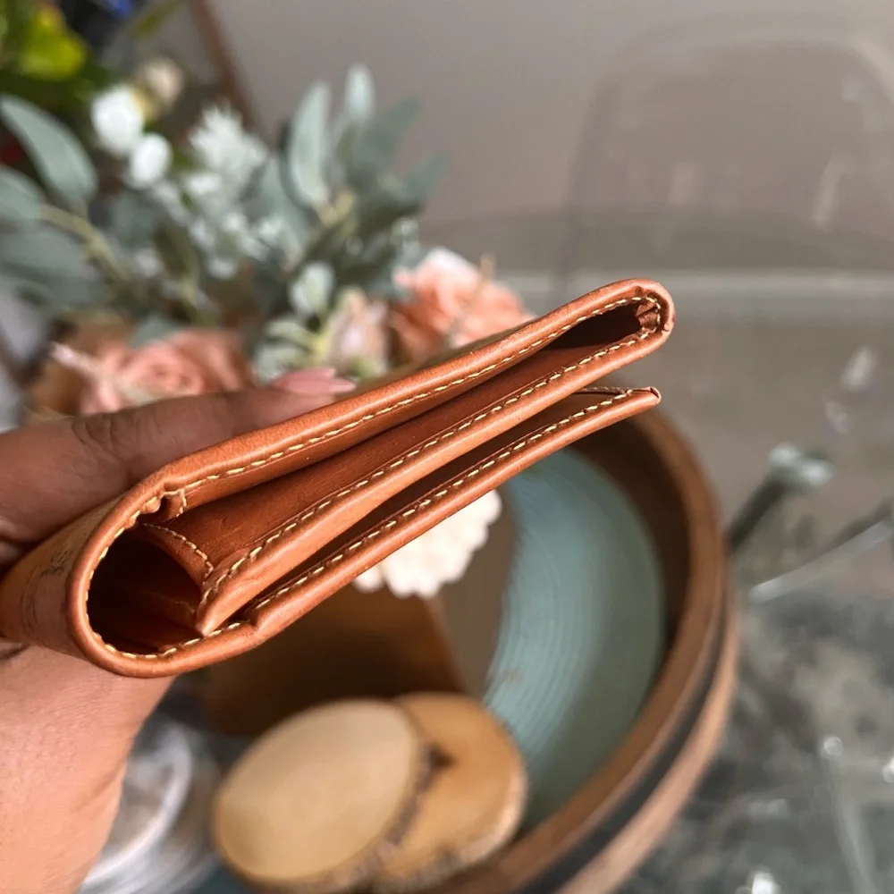 Authentic PRIMA classe wallet long beige leather